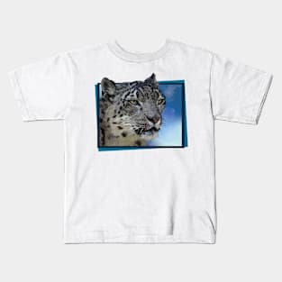 Snow Leopard Kids T-Shirt